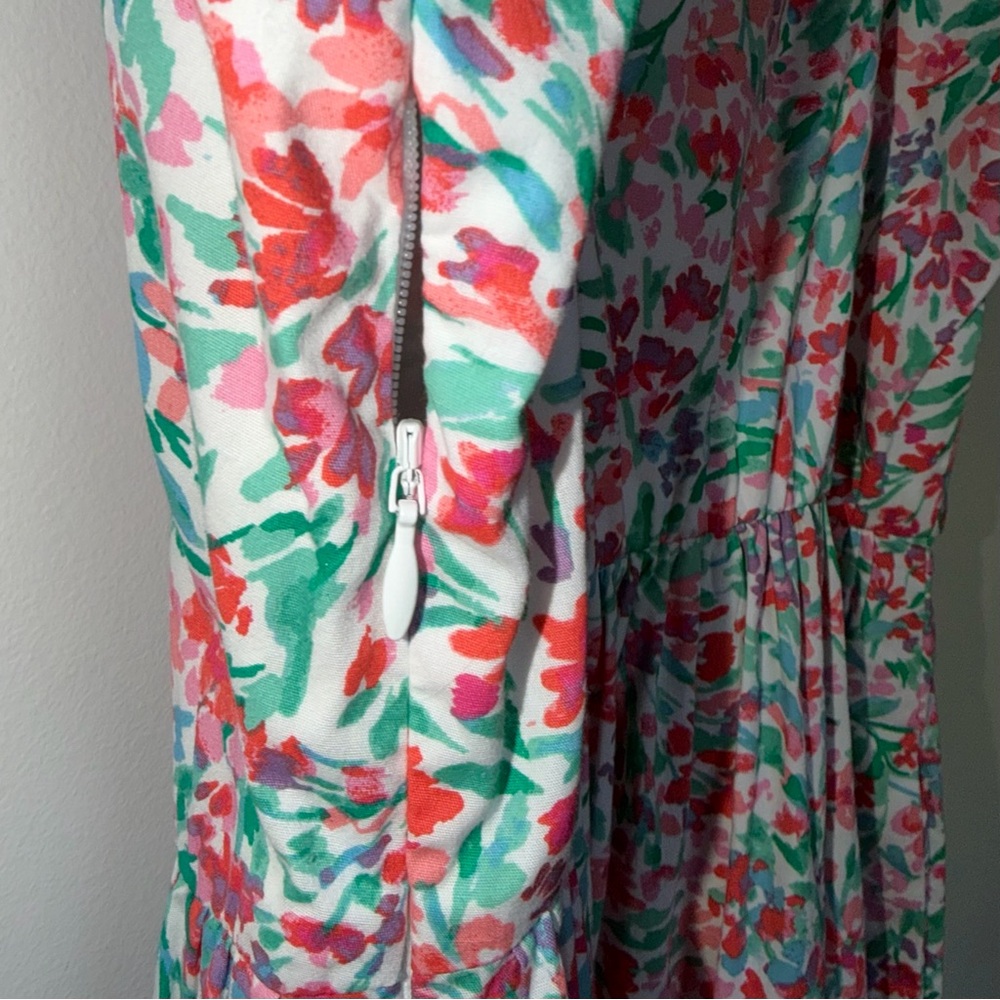 J. Crew Ruffle-sleeve Midi Dress in Bright Spearamint - Picture 8 of 13